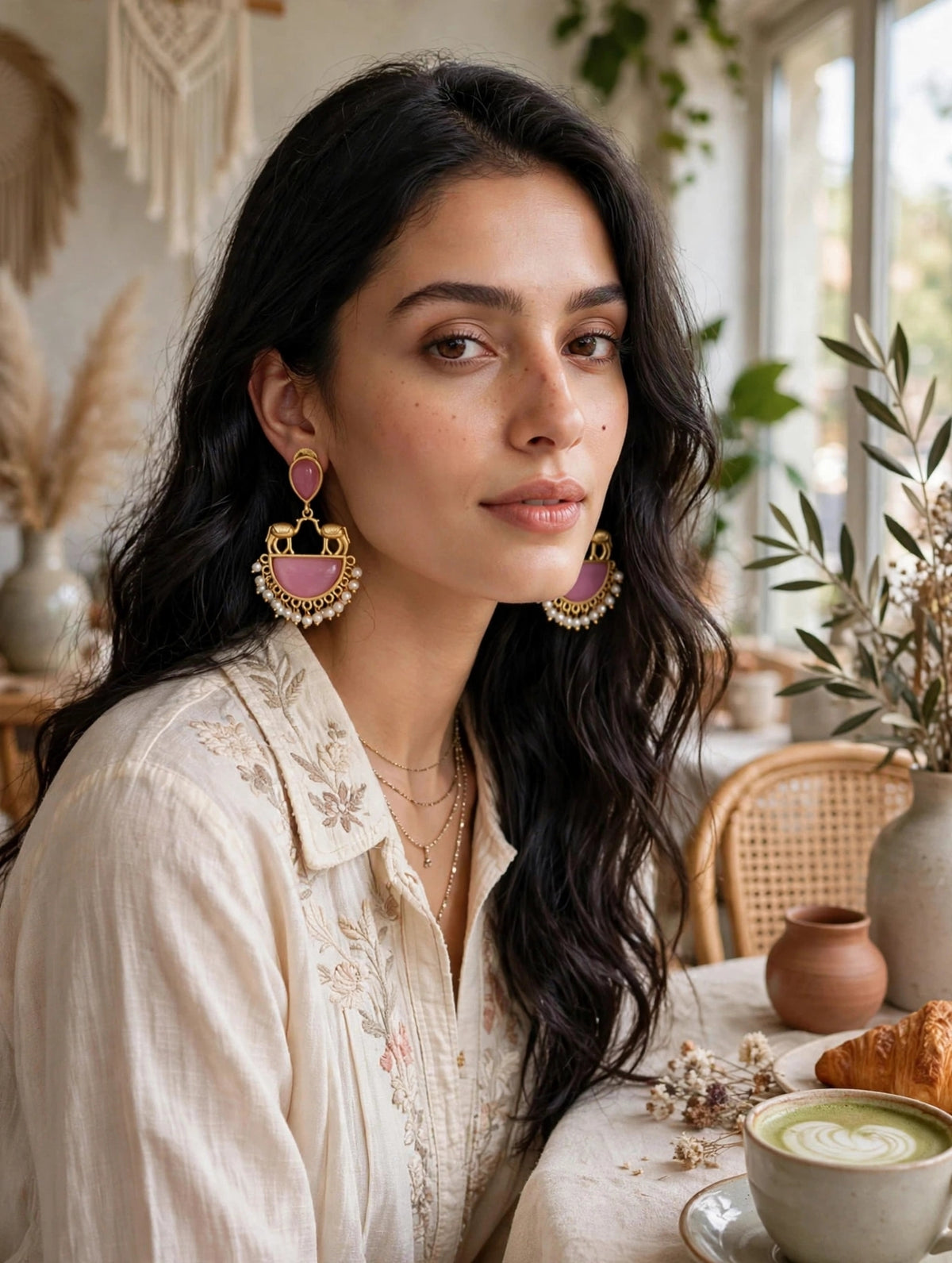 Zarvika Royal Desert Camel Antique Chandbalis